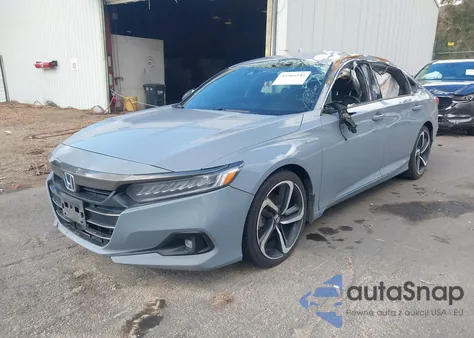 2022 Honda Accord Hybrid Sport из США, поврежденный, VIN 1HGCV3F22NA004854